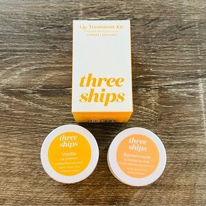 New Three Ships Lip Treatment Kit Hydrate and Exfoliate
